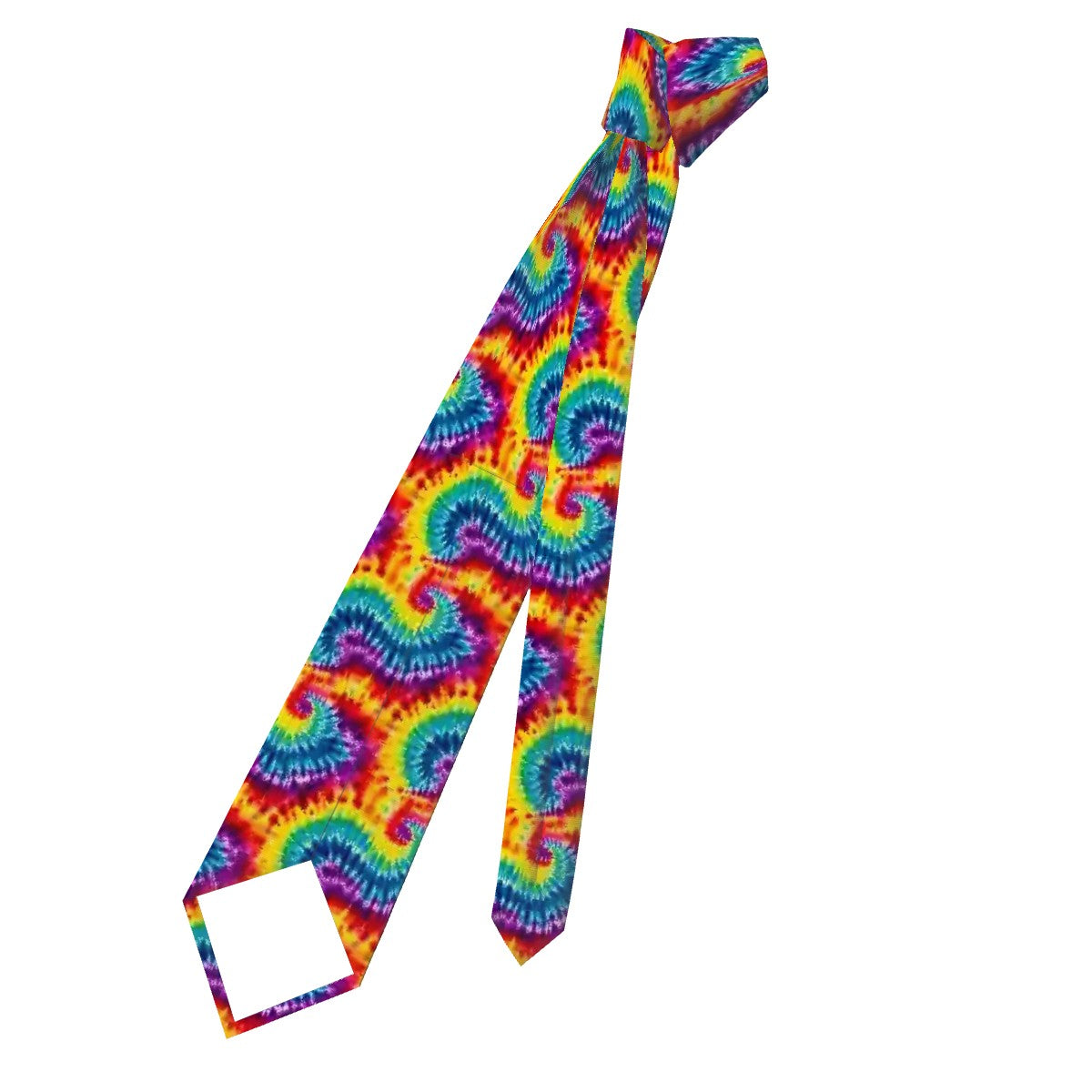 Rainbow Tie Dye, Silky Polyester Dapper Neck Tie