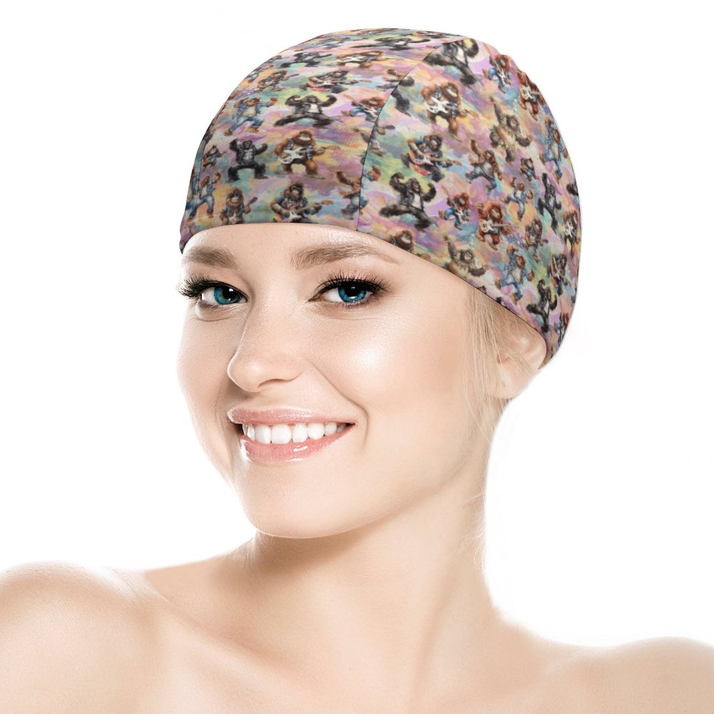 20 Bigfoot / Sasquatch Designs, Adult Swimming Cap