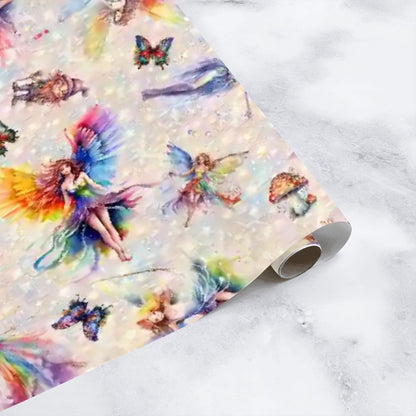 6 Fairy Designs, 3 Pack Gift Wrapping Paper Sheets