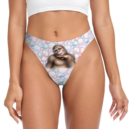 Women’s Polyester Female Bigfoot Thong, Panties, Underwear