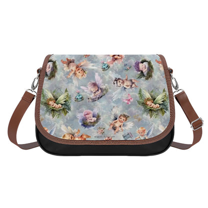 6 Fairy Designs, Leather Shoulder Bag / Purse