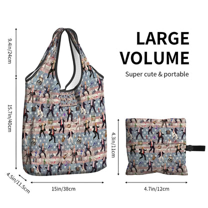 20 Donald Trump Designs, Reusable, Folding Grocery Bags