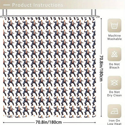 20 Donald Trump Designs, Waterproof Polyester Shower Curtain – Made in the USA – 70.8x70.8”