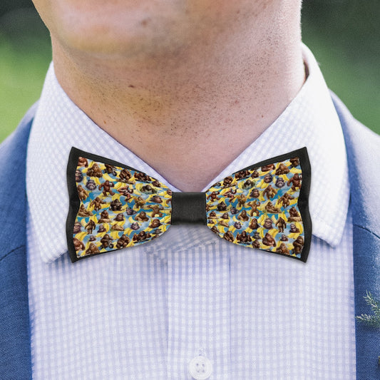 Bigfoot, Sasquatch, Bananas, Polyester BowTie