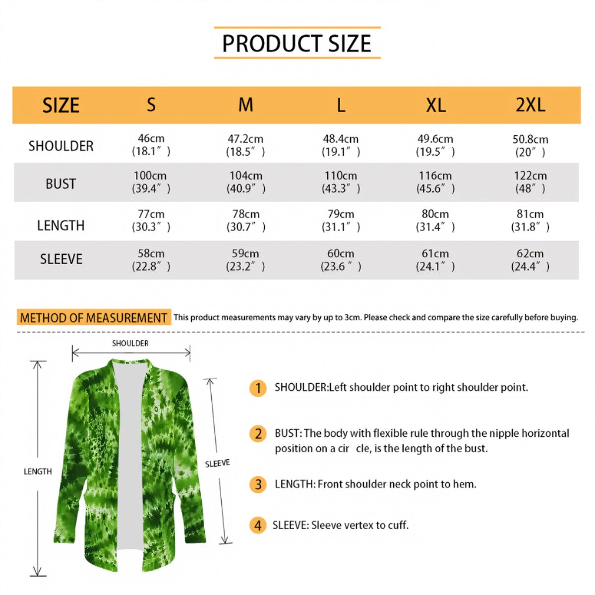 19 Tie-Dye Designs, Women’s long sleeved cardigan, sweater vest