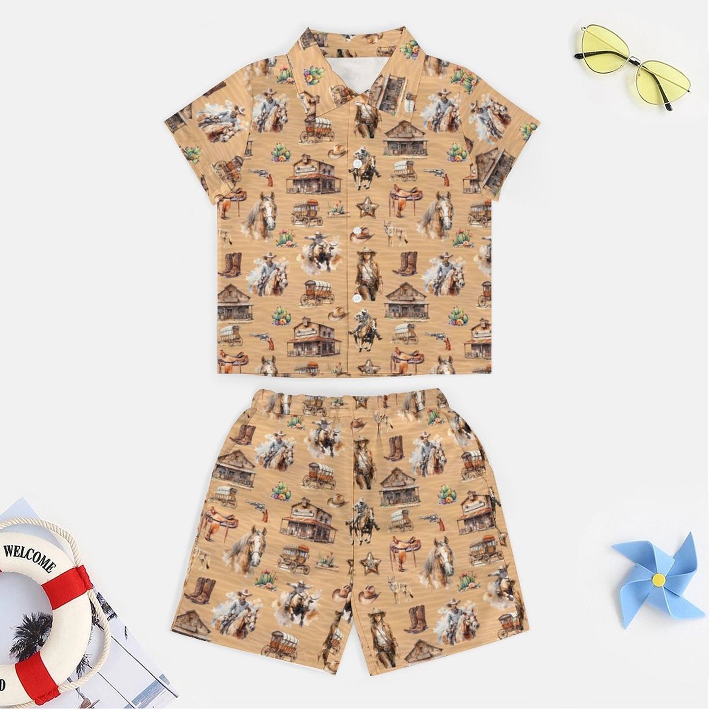 Misc Designs Children's Casual Beach Outfit, dragons, smurfs, western, wedding