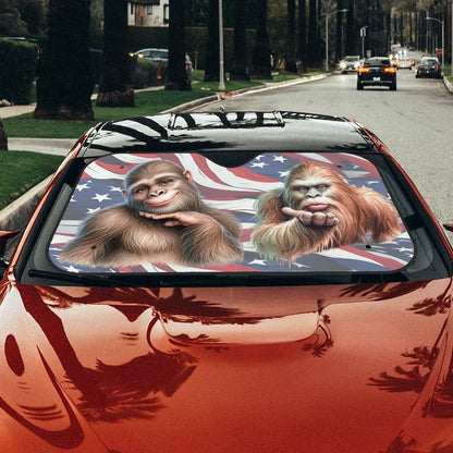 Sasquatch His Hers Windshield Sun Shades for Car