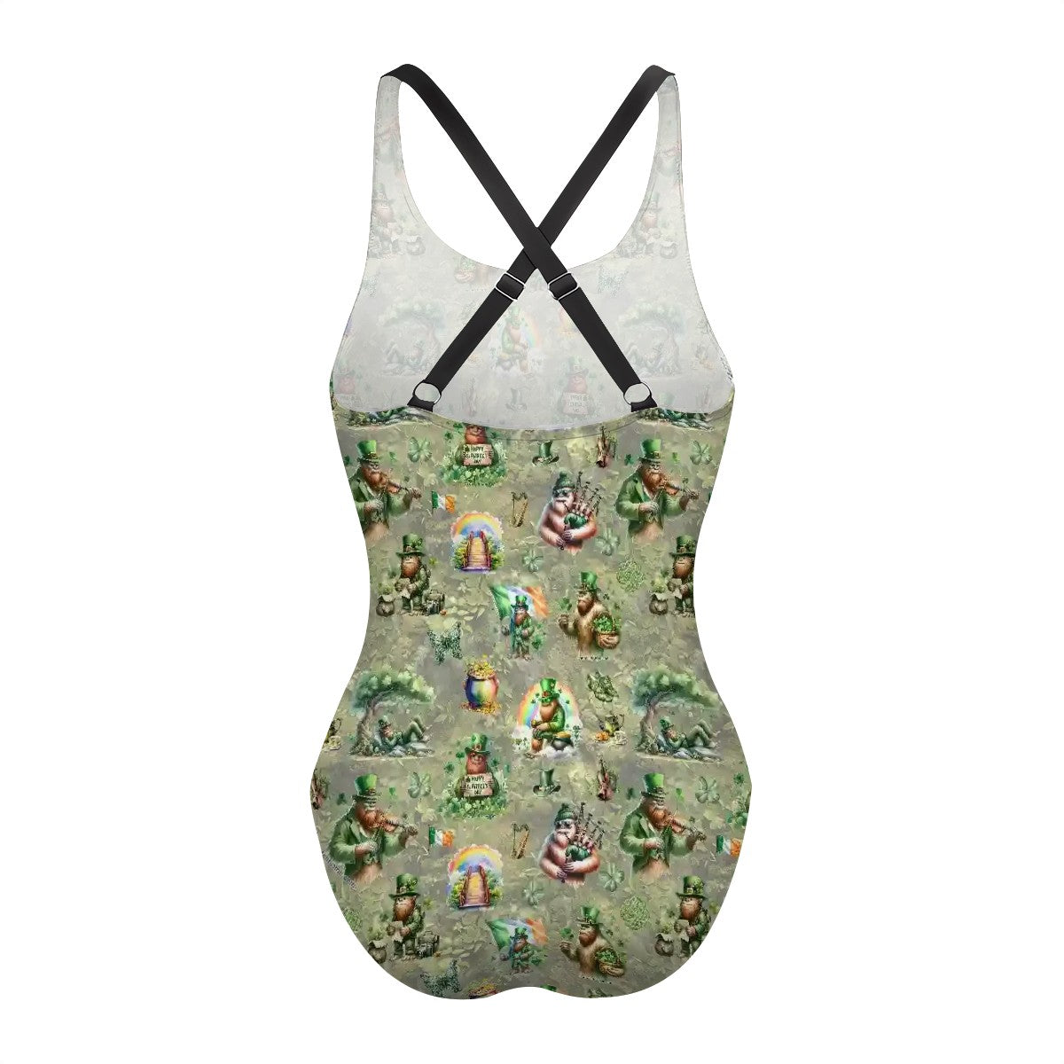 Sasquatch, Bigfoot Cross-Back One Piece Swimsuit