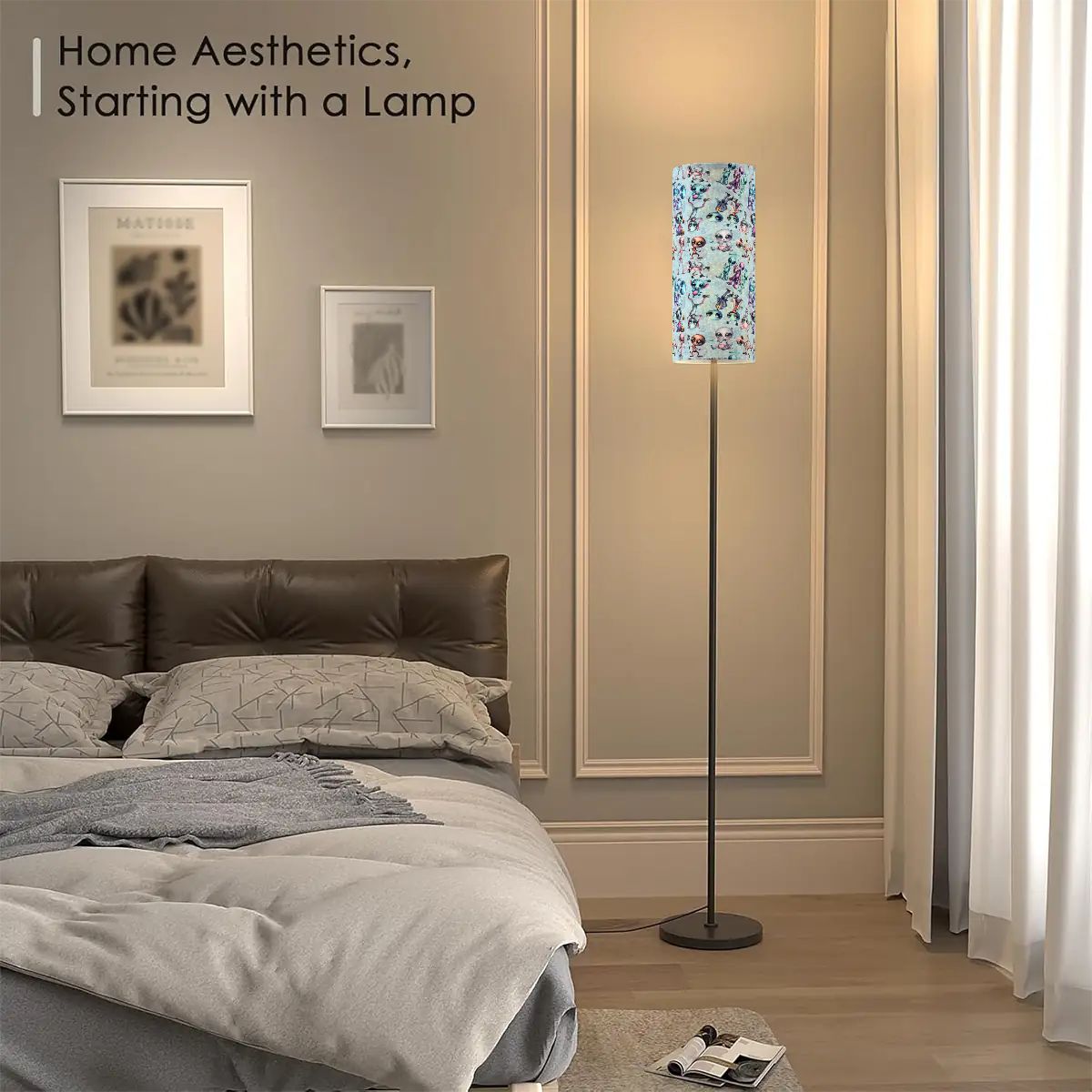 8 Alien Designs, Floor Lamp Modern Standing Lamp (Made in USA)