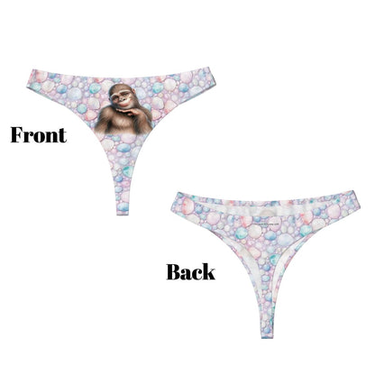 Women’s Polyester Female Bigfoot Thong, Panties, Underwear