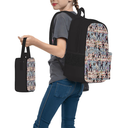 20 Donald Trump Designs, 3 Piece Bag Set – Oxford Backpack, Lunch Bag, Pencil Pouch