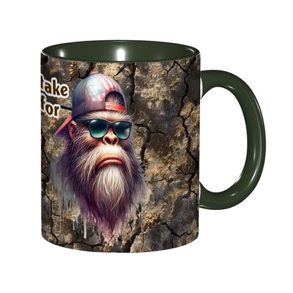 Sarcastic Sasquatch Collection, 11.2 Oz Ceramic Coffee Mug- Don't Mistake