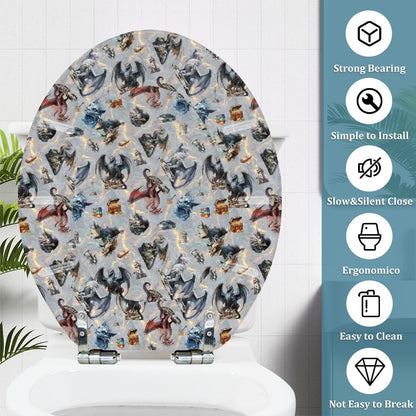 Purple Dragon Universal Toilet Seat
