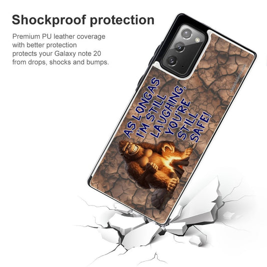 "As long as I'm smiling..." Bigfoot, Sasquatch Quotes, Samsung Note20 Flip Phone Case for  Series