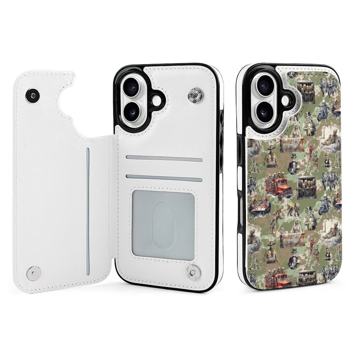 20 Misc Designs, iPhone 16 Faux Leather Wallet Case