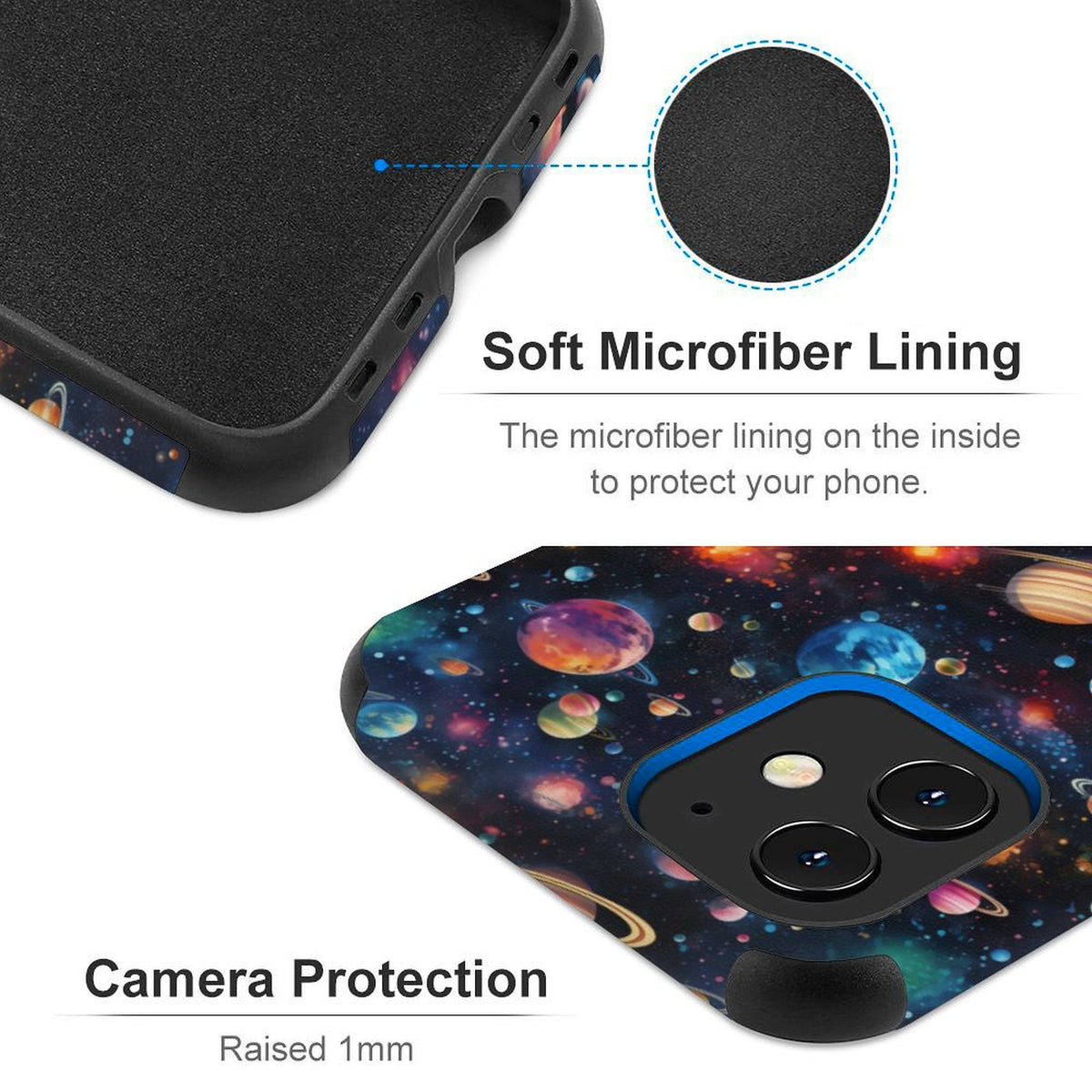 12 Galaxy Outer Space Designs, Microfiber iPhone 11 Cases