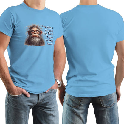 "I was going to give you..." Short Sleeve Cotton T-shirt Men