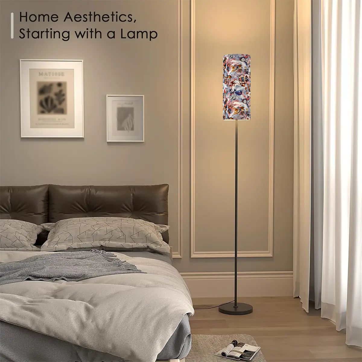 Floor Lamp Modern Standing Lamp (Made in USA)