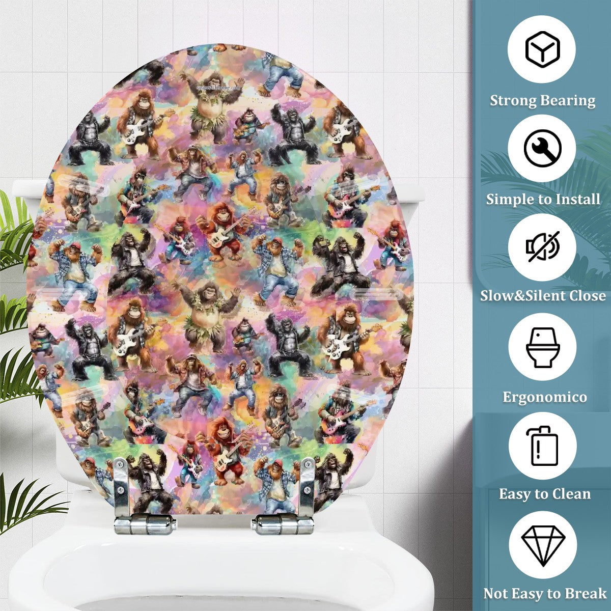 Bigfoot / Sasquatch Universal Toilet Seat / Cover