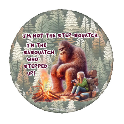 Step Up Sasquatch Bigfoot Tire Cover - Protect Your Spare with Style
