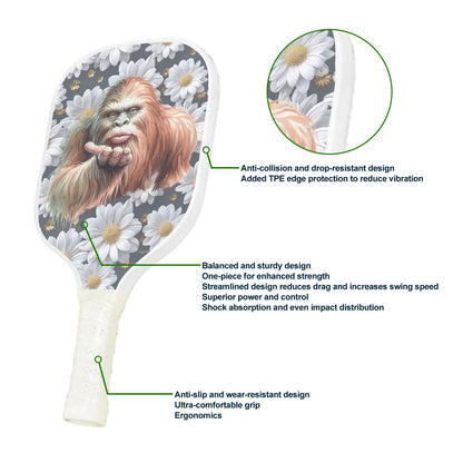 Bigfoot / Sasquatch Daisies 1 Pickleball Paddle-