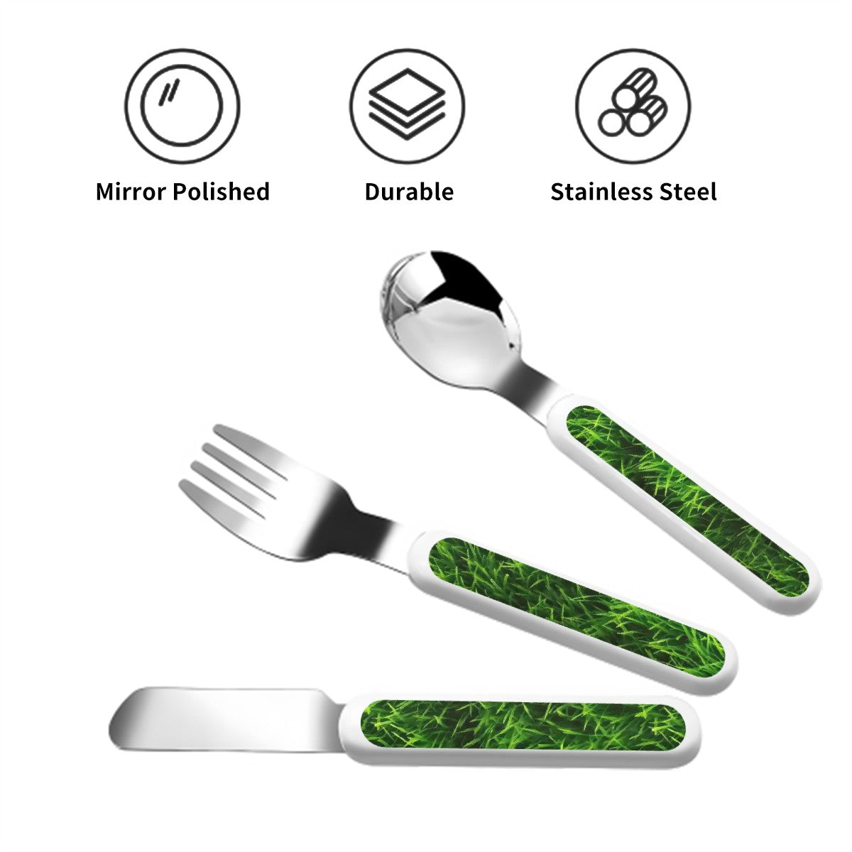 Kids Cutlery Set Straight Handle