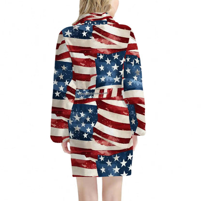 Charlie Kirk Memorial Women’s Bath Robe 33.5” Long