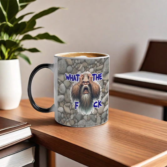 Sarcastic Sasquatch, "WTF" Color Changing 11oz Mug