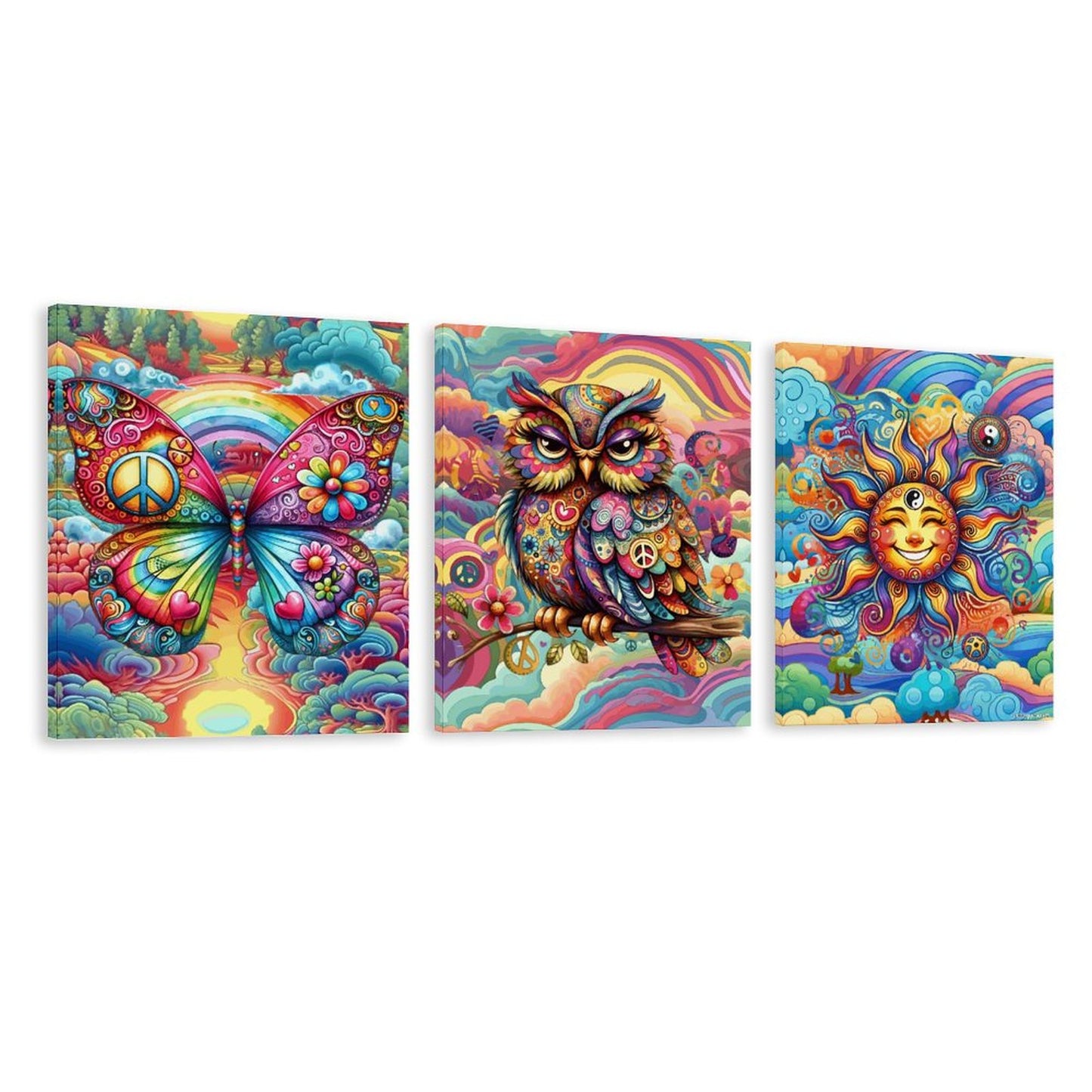 Canvas Wall Art -16”x 20” (x3) - Made In USA