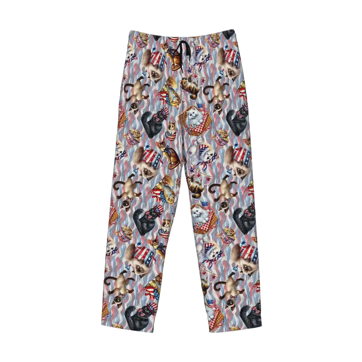 8 Patriotic Designs, Men’s Polyester, Drawstring, Pajama Pants