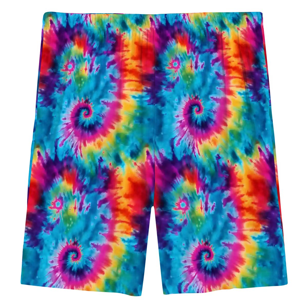 10 New Tie Dye Designs, Men’s Polyester, pocketed, pajama Shorts