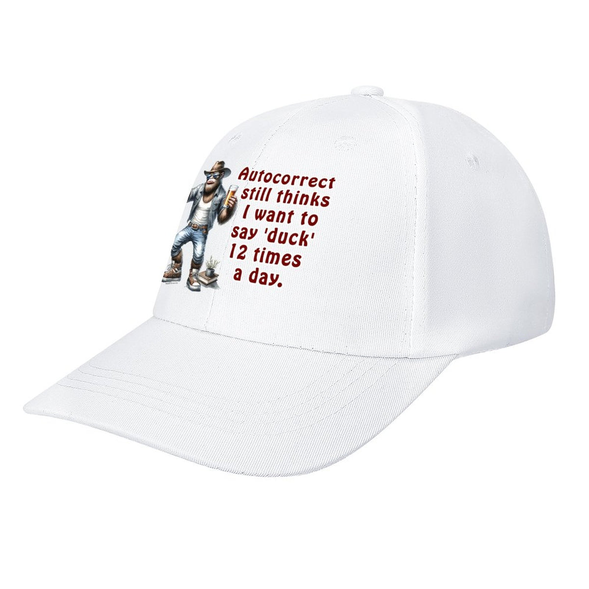 Bigfoot, Sasquatch, "Autocorrect still think..", My Baseball Cap – 8 Colors
