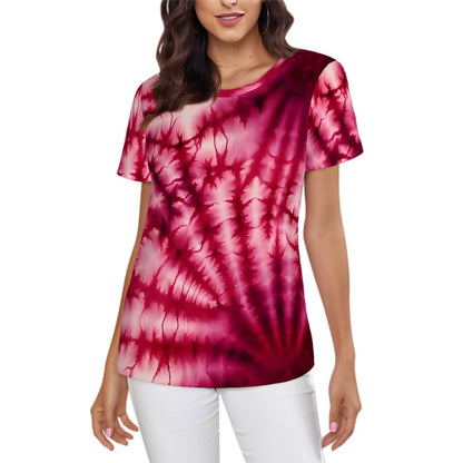 Beautiful, Tie-Dye Women’s Short Sleeve T-Shirts - Many Designs