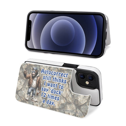 iPhone 12 Series Cell / Mobile phone Flip wallet case- , "Autocorrect.."