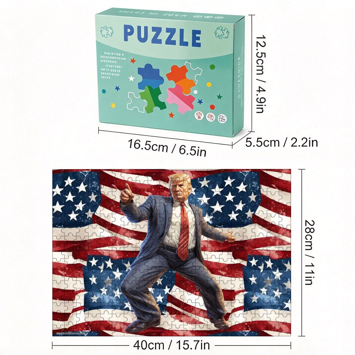 Donald Trump Dancing 300pcs Horizontal Wooden Jigsaw Puzzles