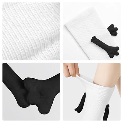 Smurf Magnetic Holding Hands Funny Socks – PERSONALIZE FREE