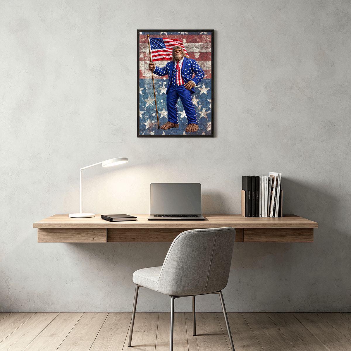Patriot Sasquatch 300pcs Wooden Vertical Jigsaw Puzzle