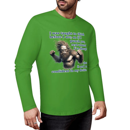 Bigfoot - Sasquatch Cotton Unisex Long Sleeve T-shirt