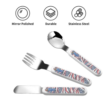Kids Cutlery Set Straight Handle