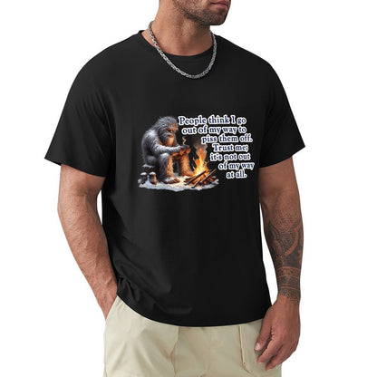 "People Say I go out of my way", Bigfooot, Sasquatch - Short Sleeve Tshirt Men