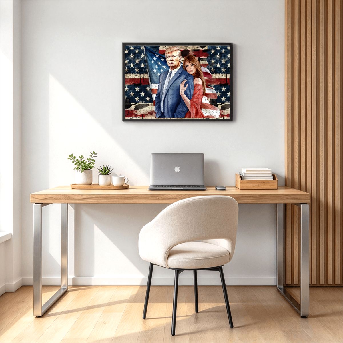 Donald & Melania Trump 300pcs Horizontal Wooden Jigsaw Puzzles