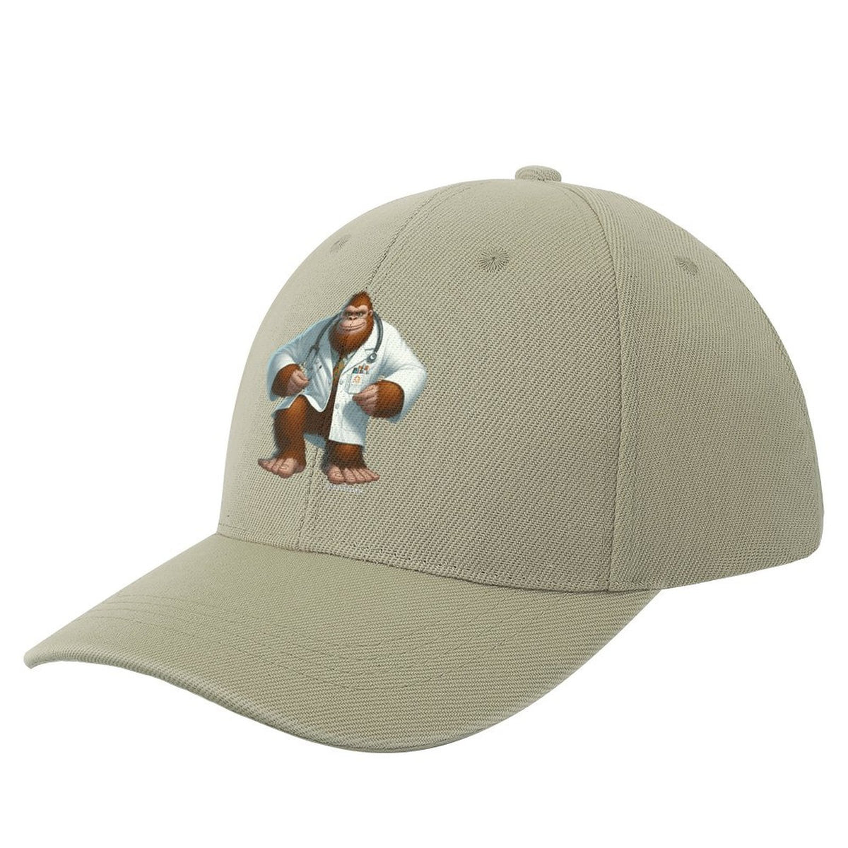Bigfoot, Sasquatch Doctor Polyester Baseball Cap