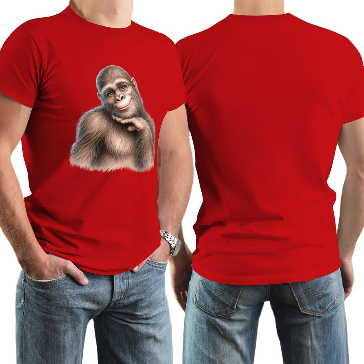 Bigfoot, Sasquatch, female, Short Sleeve Cotton T-shirt