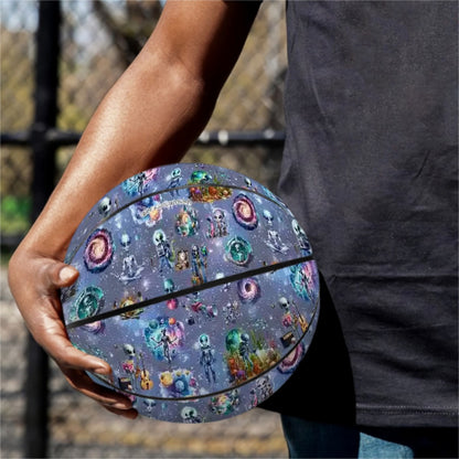 20 Misc Designs, Printed PU Leather Basketballs - Zombies, smurfs, dragons, beach, wedding, gnomes