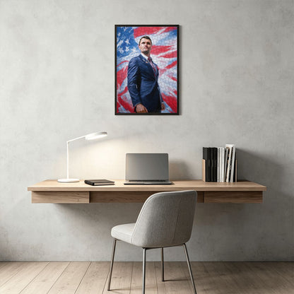 Charlie Kirk 300pcs Wooden Vertical Jigsaw Puzzle