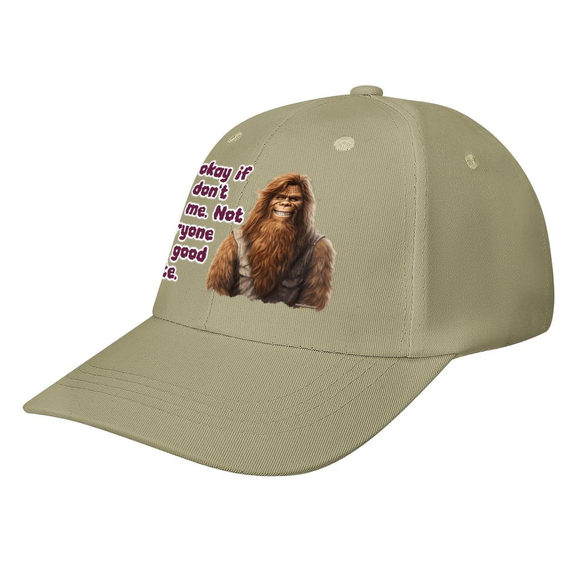 Bigfoot, Sasquatch "It's okay if..", Baseball Cap – 8 Colors