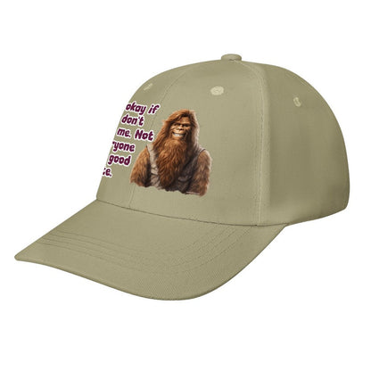 Bigfoot, Sasquatch "It's okay if..", Baseball Cap – 8 Colors