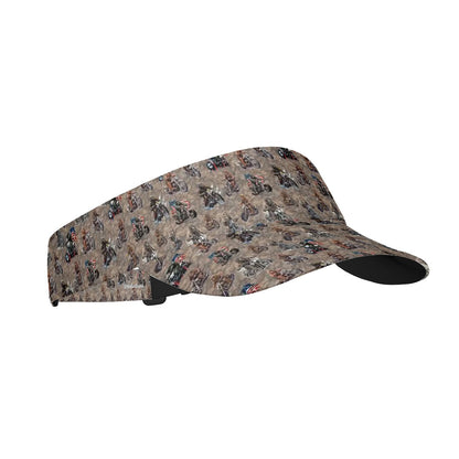 Motorcycle Sasquatch Sun Visor Hat Sasquatch / Bigfoot