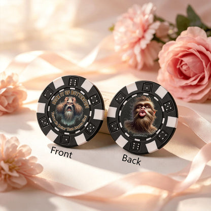 Sasquatch "Suck it up buttercup" 10 Piece Poker Chips Set
