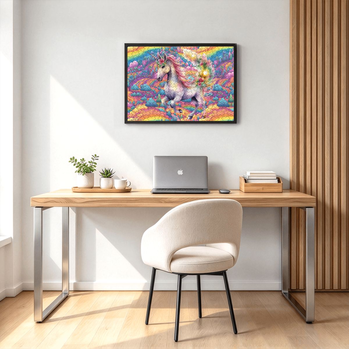Rainbow Unicorn 300pcs Horizontal Wooden Jigsaw Puzzles